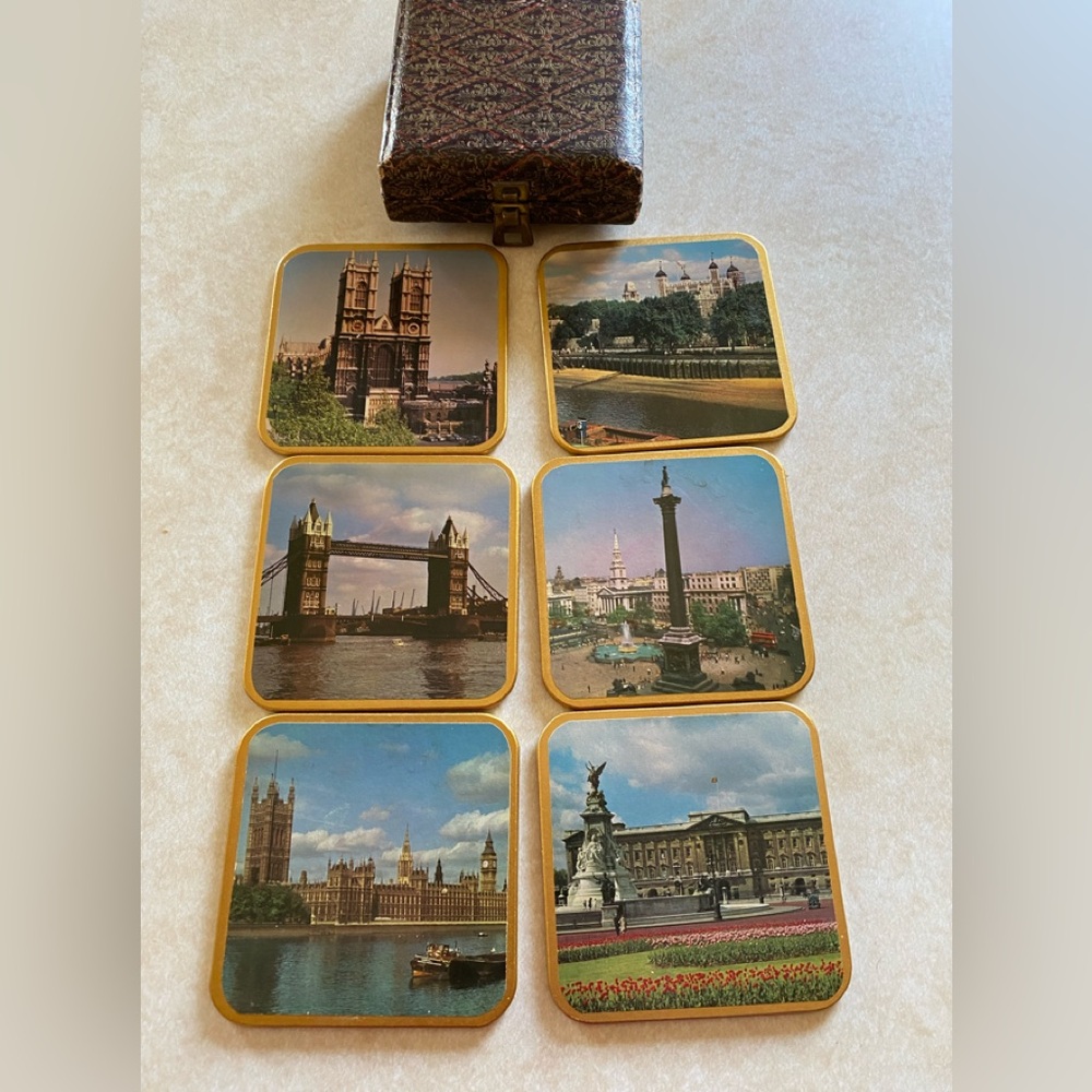 Win-el-ware Coasters 6 London Sights=similar to Pimpernel